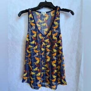 Lily Star from Target Multicolor bird Patterned Tank Top